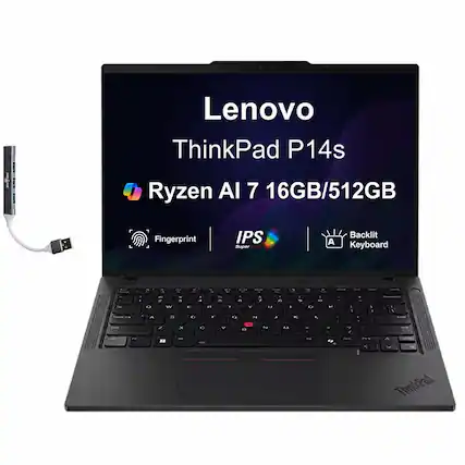 Lenovo ThinkPad P14s Ryzen AI 7 16GB/512GB Fingerprint IPS Super OLEA Backlit Keyboard