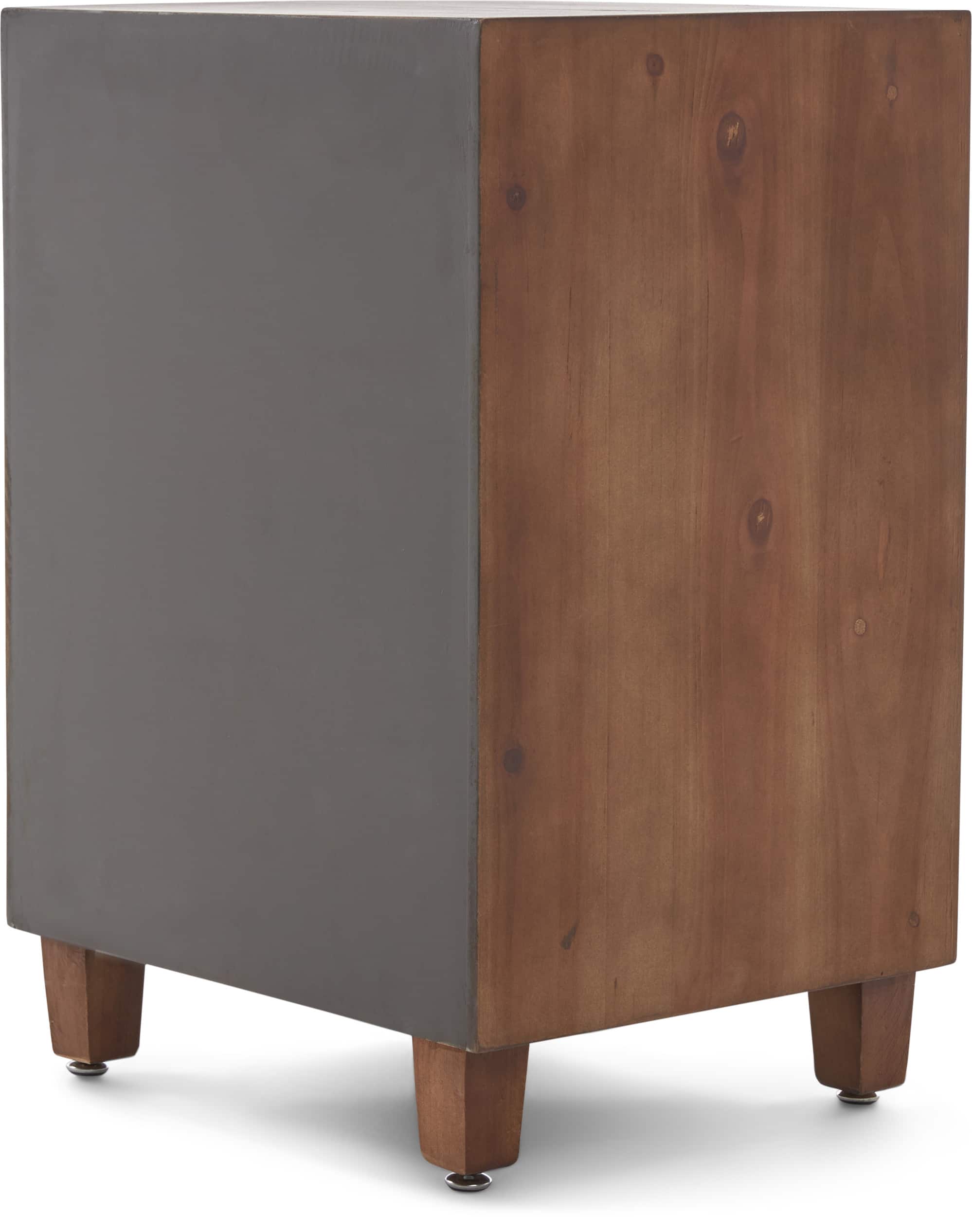 Alt View 11. Adore Decor - Sawyer 3-Drawer Cabinet - Brown.