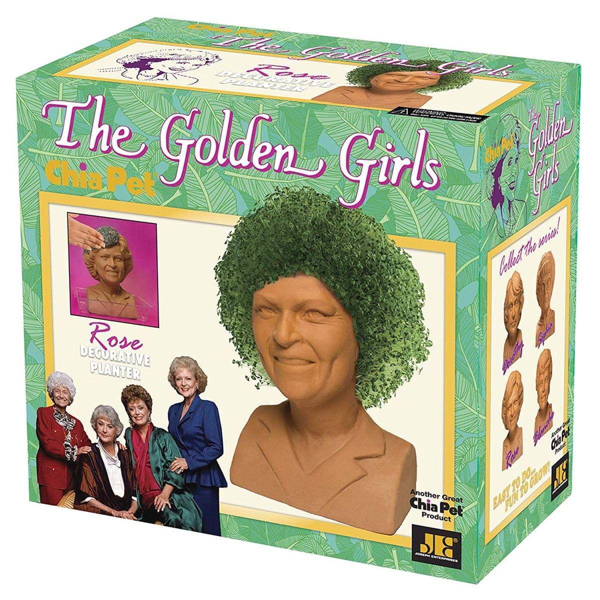The Golden Girls Chia Pet

Rose Decorative Planter

Another Great Chia Pet Product

Collect the Series!

EASY TO GROW! FUN!