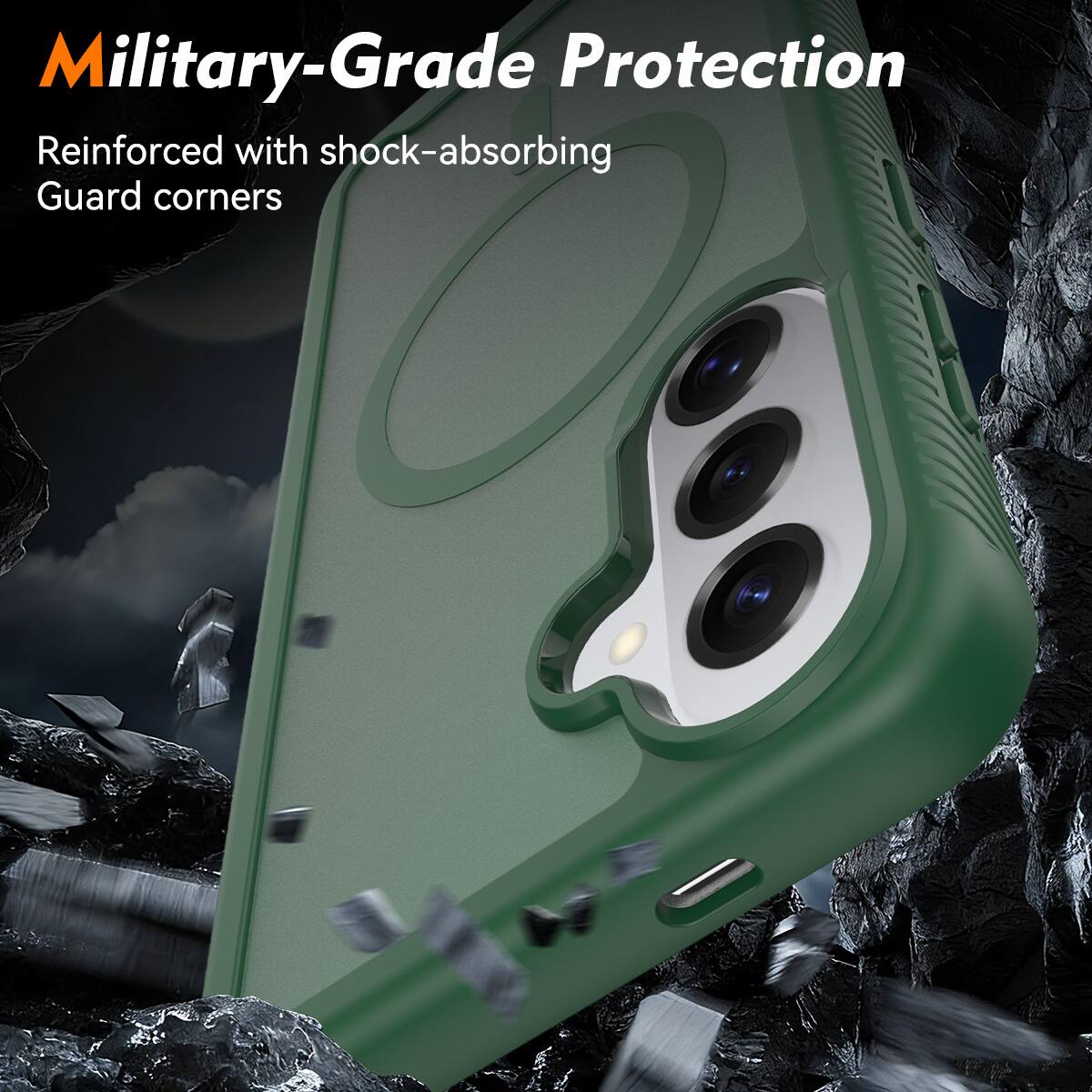 Military-Grade Protection  
Reinforced with shock-absorbing Guard corners