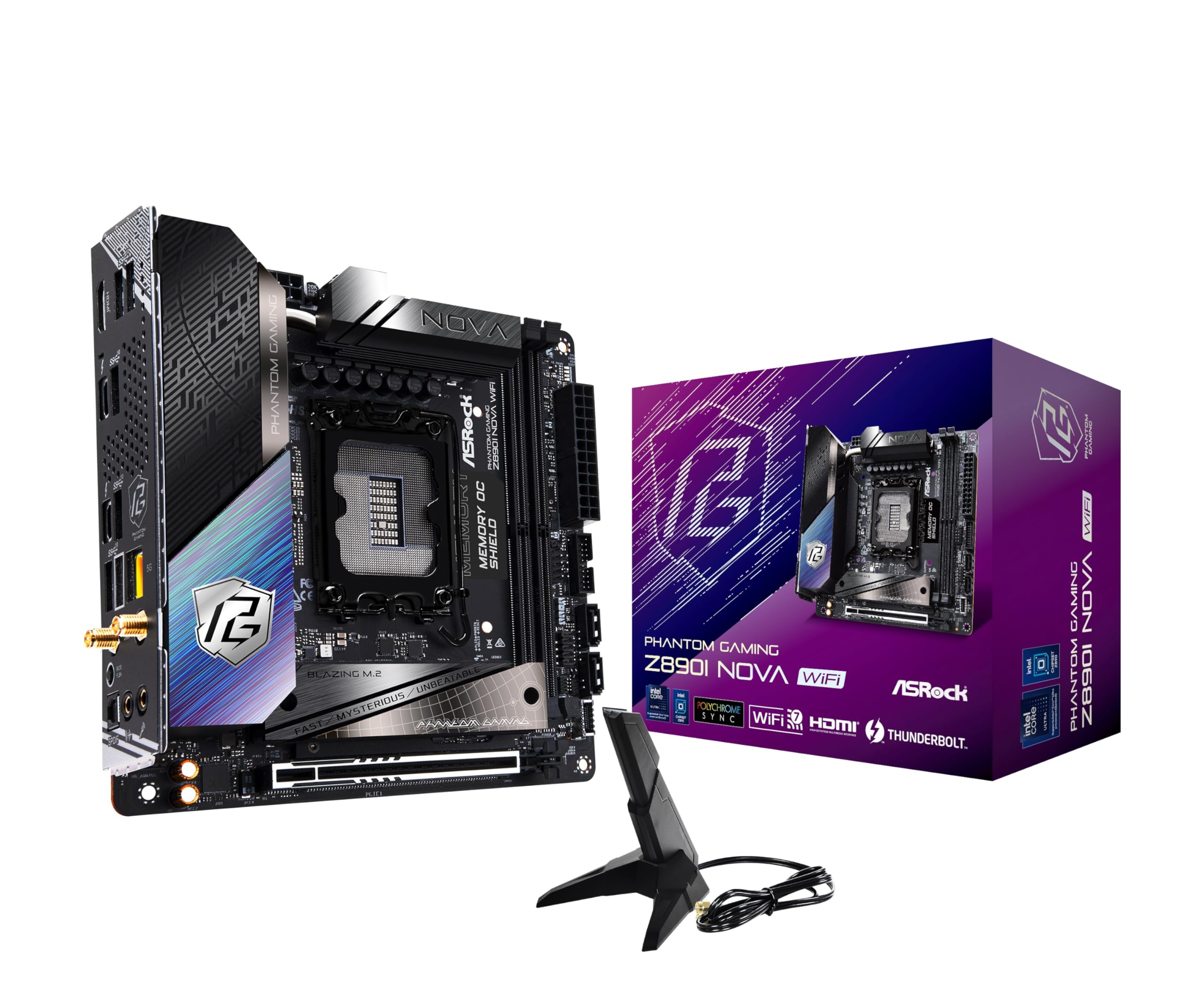 5 100 GAMING PHANTOM 12 NOVA RW ASRock - VACE AVOMDRC OE OC Tostina A MEMORY SHIELD R I BLAZING S.M ATABLE UNBE EHICIUIN MY PAS E G fond C 1 PHANTOM GAMING Z890I NOVA WiFi ASRock D FODCHROME STNC 1 WiFi C HomI THUNDERBOLT. R GAMING VAON D E intel dn 1 PHANTOM 1068Z