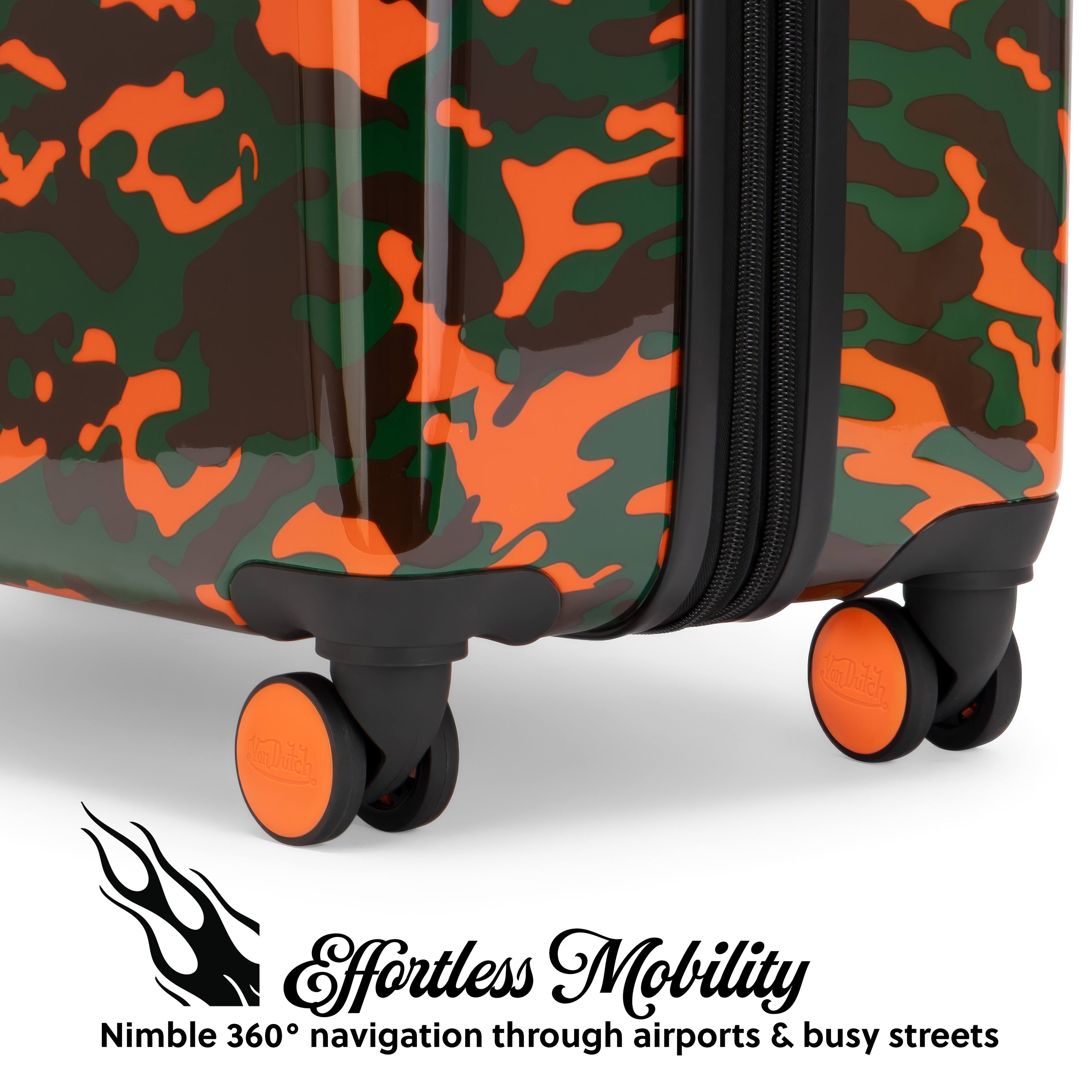 Effortless Mobility  
Nimble 360° navigation through airports & busy streets