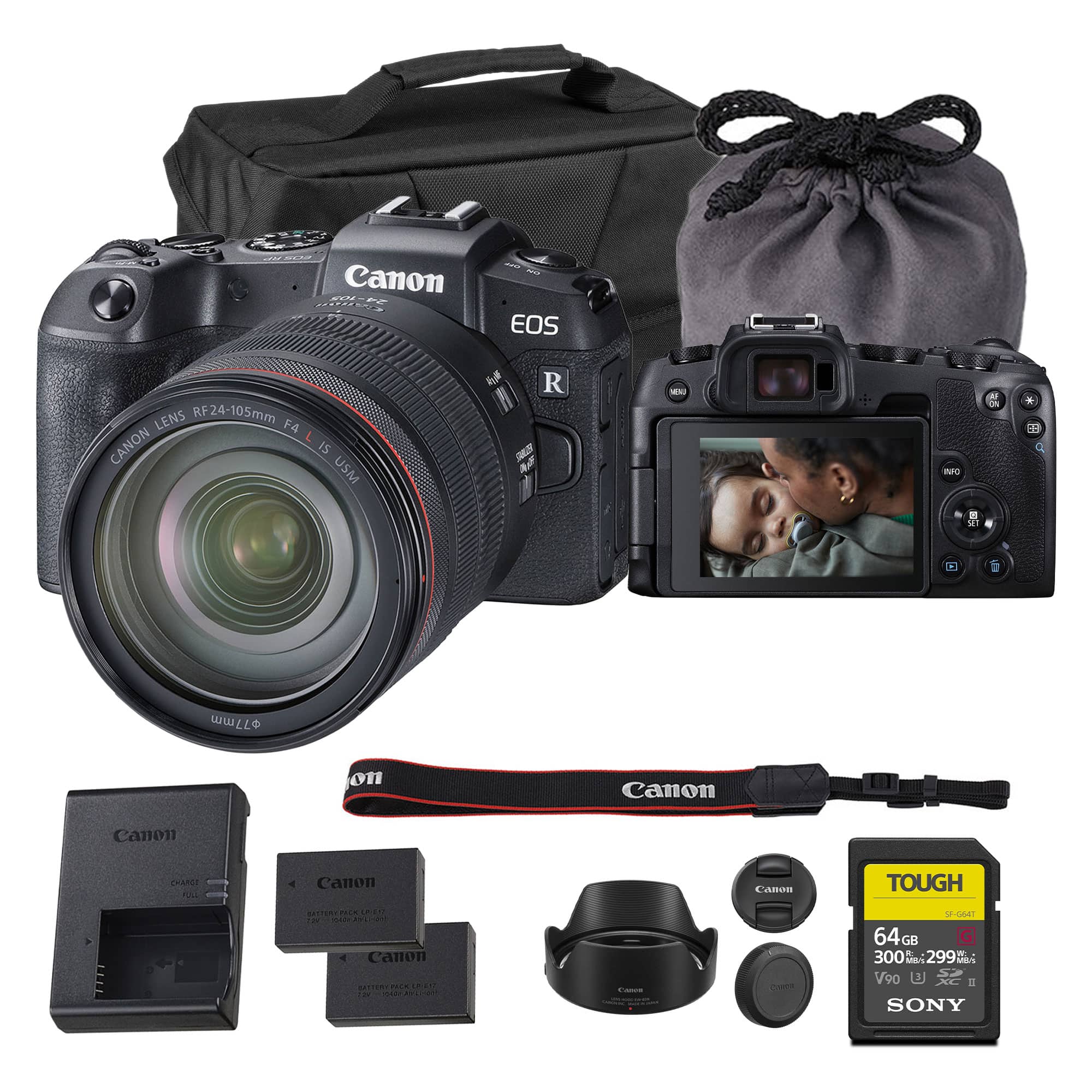 Canon - EOS RP Full Frame Mirrorless Digital Camera Lens Kit Bundle price history on PriceWatchPro
