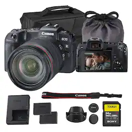 Canon - EOS RP Full Frame Mirrorless Digital Camera Lens Kit Bundle