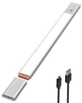 EZVALO - 17.06 in. Wireless USB Charging Integrated LED Linkable Under Cabinet Light Smart Recessed Lighting-1 Pack - White