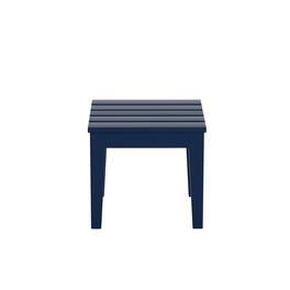 WestinTrends - Ashore Outdoor Patio Modern Adirondack Side Table - Navy Blue