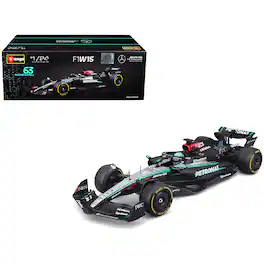Mercedes-AMG F1 W15 E Performance #63 "Petronas" Formula One F1 "World Championship" (2024) 1/24 Model Car by Bburago