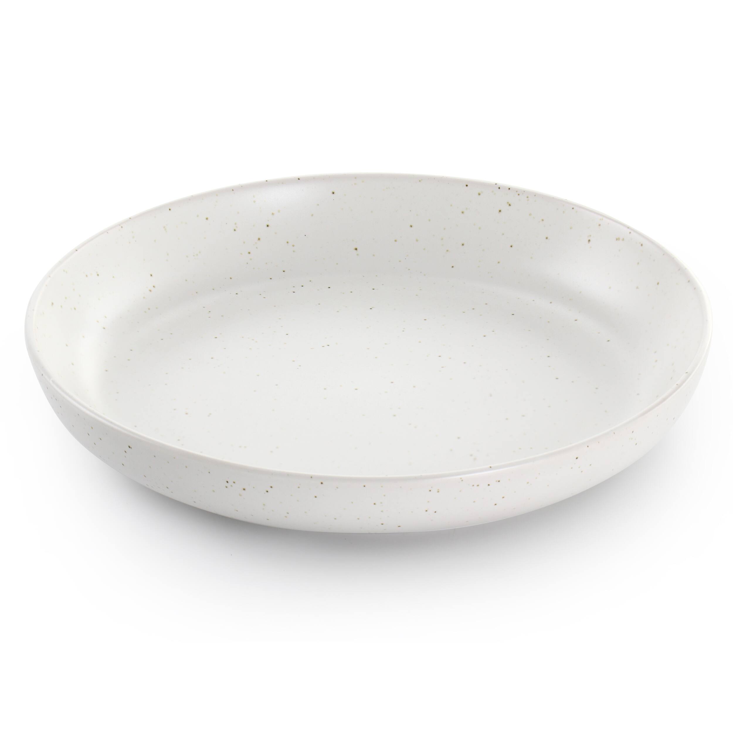 Alt View 1. Gibson - Studio 3B Mio 6 Piece 7.5 Inch Round Stoneware Bowl Set in Sea Salt - White.