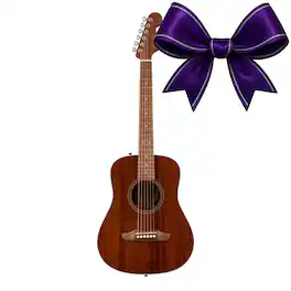 Fender - California Standard Redondo Mini with Bag and Sapele Top (Natural Sapele)
