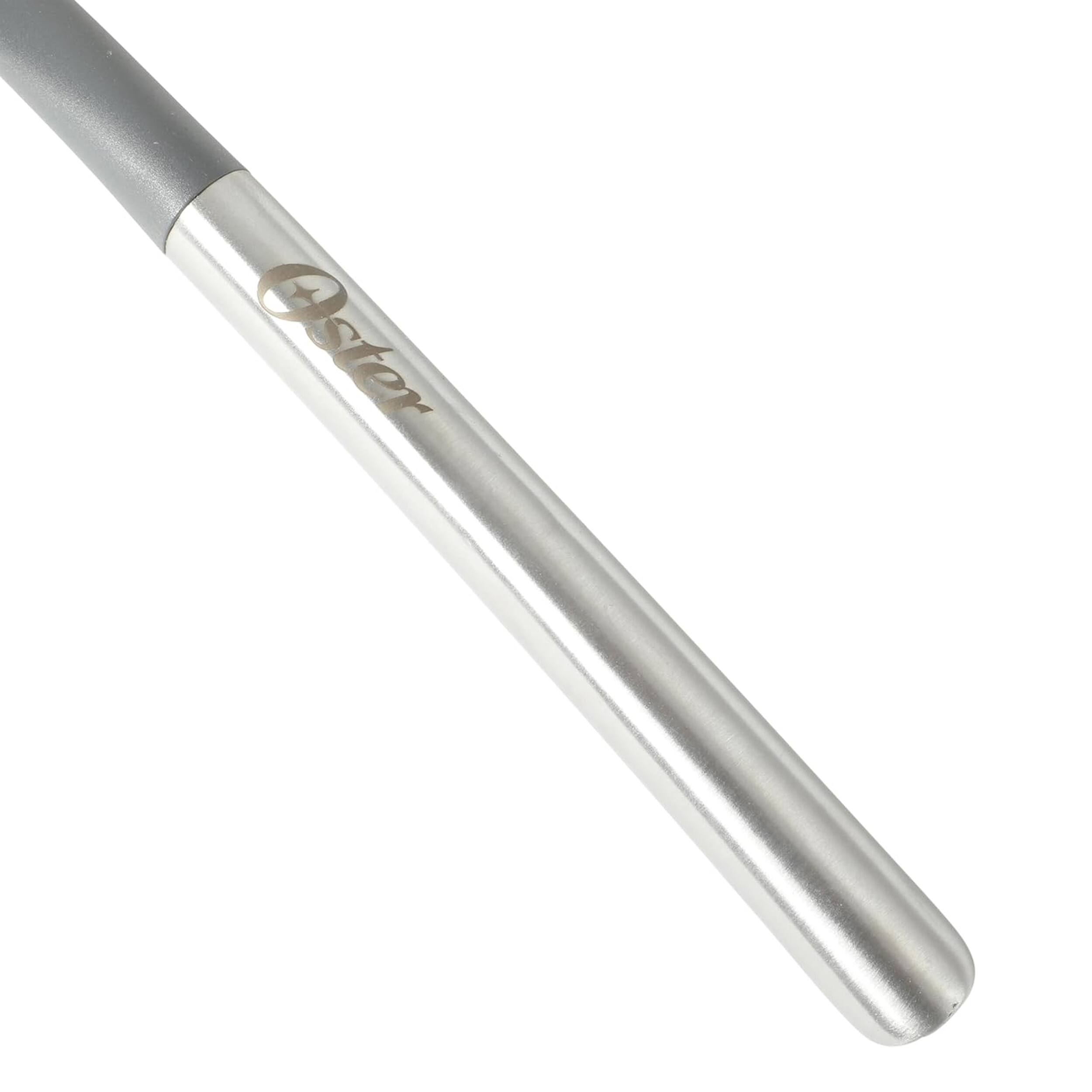 Alt View 2. Oster - Oster Chadswyck 13.8 Inch Nylon Slotted Spoon With Stainless Steel Handle in Silver.