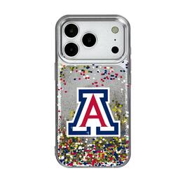 Keyscaper - NCAA - Arizona Wildcats iPhone Glitter Confetti Design Case - 15 - Multicolor