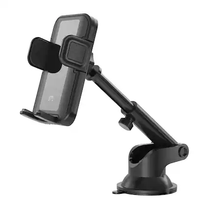 Front. Mybat Pro - MyBat Pro Wireless Fast Charging Magnetic Car Mount – Black - Black.