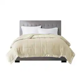 Gracie Mills - Larry All-Season Down Alternative Blanket with Satin Trim - Cream