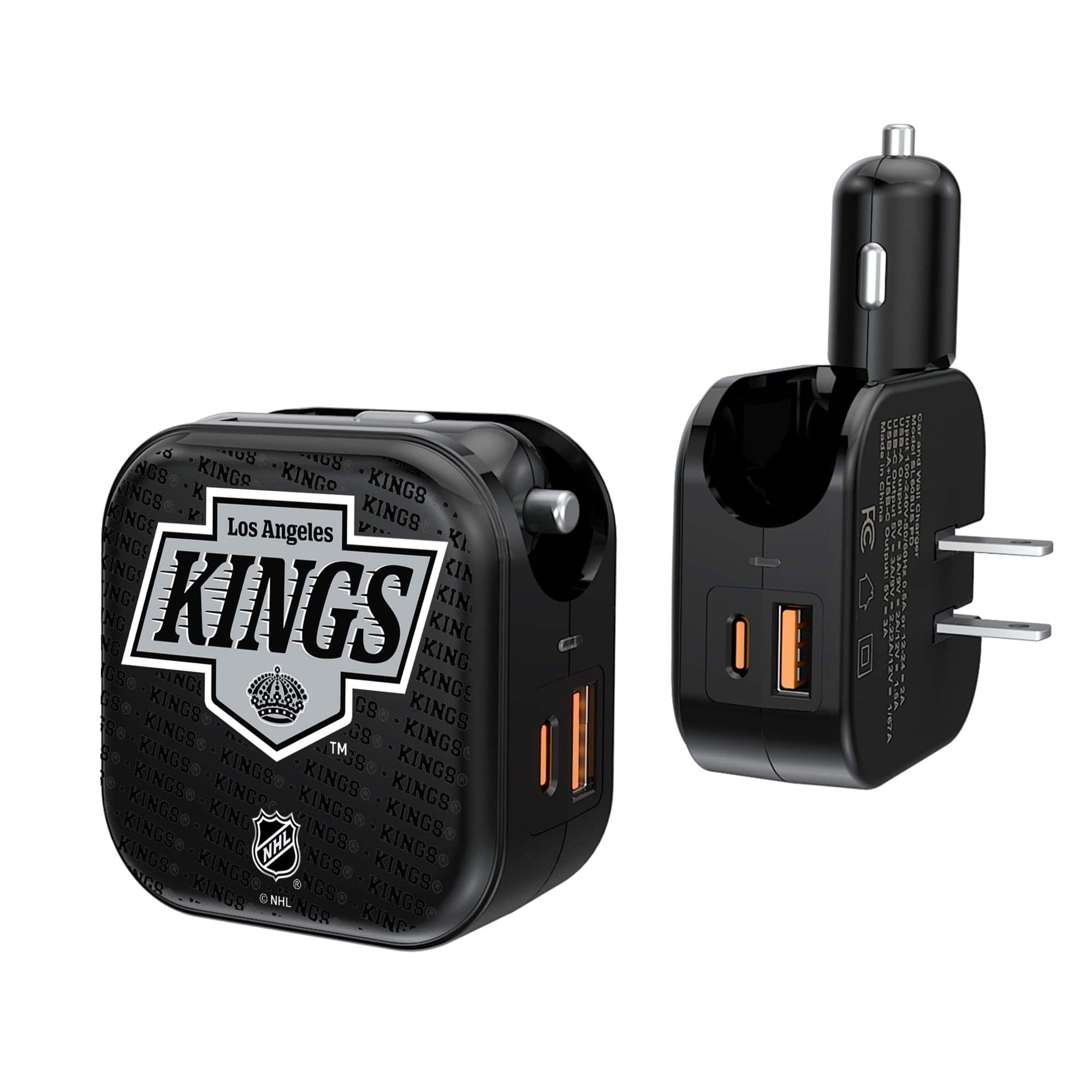 Keyscaper - Los Angeles Kings Team Logo Dual Port USB Car & Home Charger - Multicolor price history on PriceWatchPro