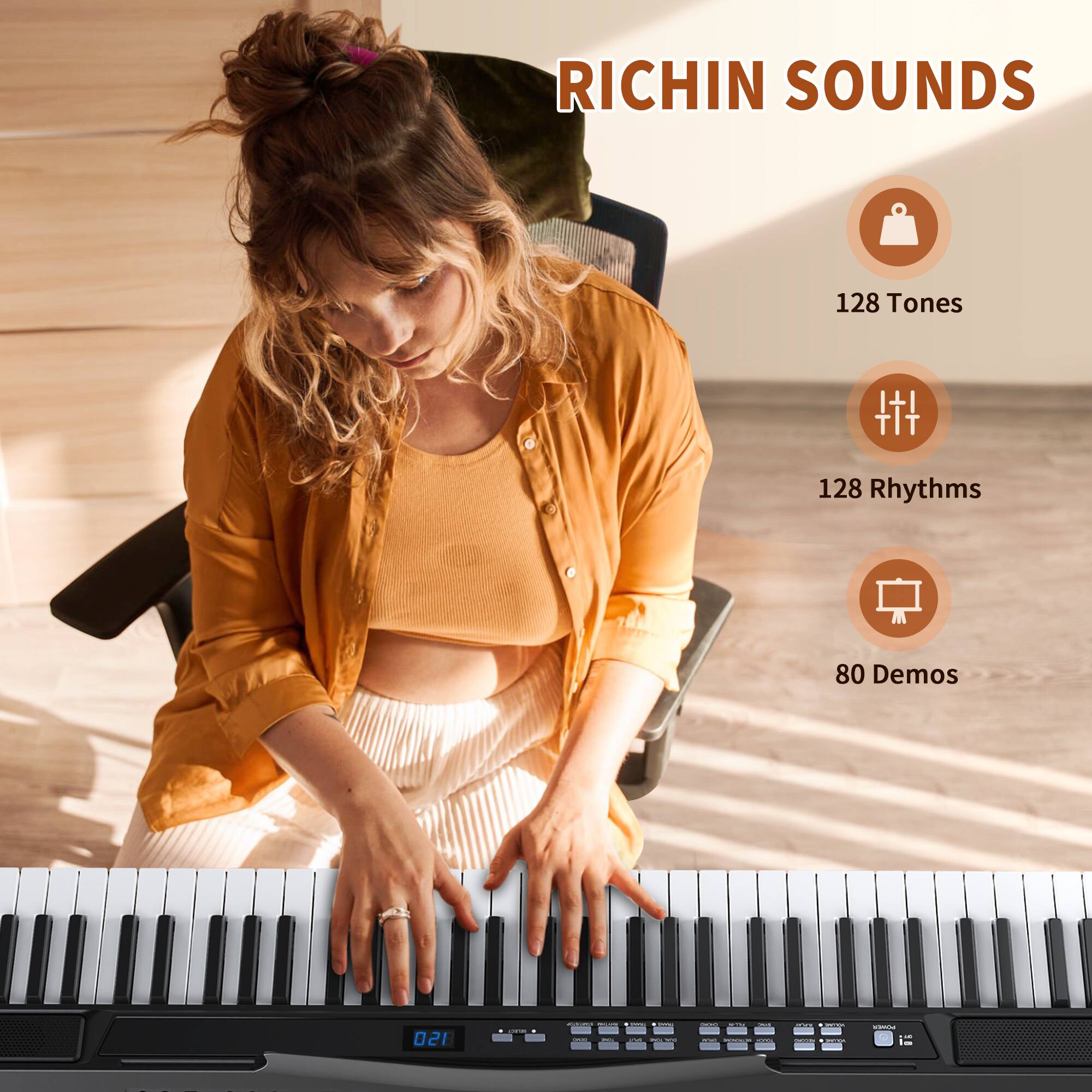 RICHIN SOUNDS

128 Tones  
128 Rhythms  
80 Demos