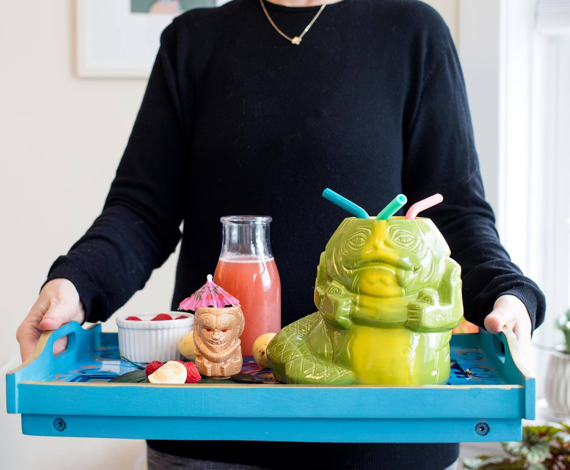 Alt View 3. Star Wars - Geeki Tikis Star Wars Jabba The Hutt & Bib Fortuna Collectible Mugs | Set Of 2 - Green.