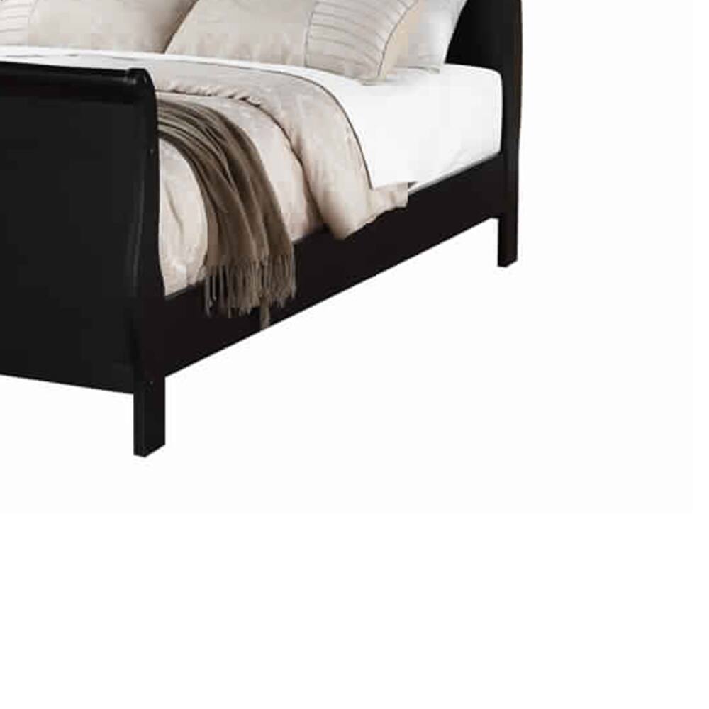 Alt View 2. Manhattan Lane - Classy Twin Bed - Black.