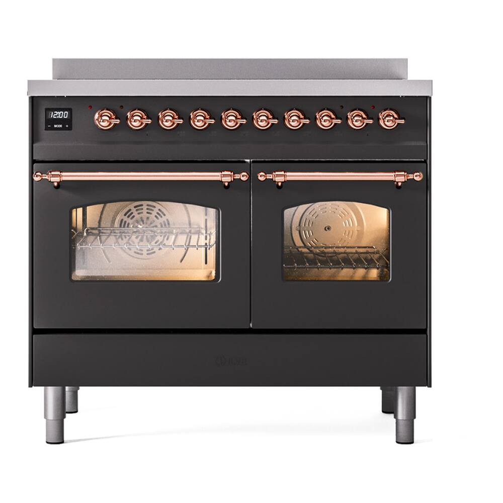 ILVE Nostalgie II Series 40 in. Induction Range with 6 Induction ...