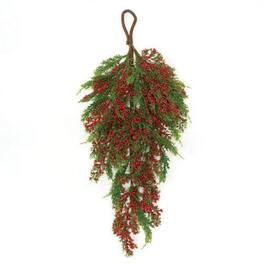 BreeBe - Merry Red Berries & Cedar Teardrop 27" - Multi