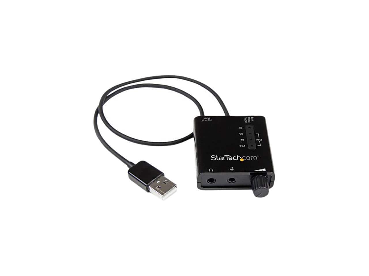 StarTech.com - USB Stereo Audio Adapter External Sound Card with SPDIF Digital Audio