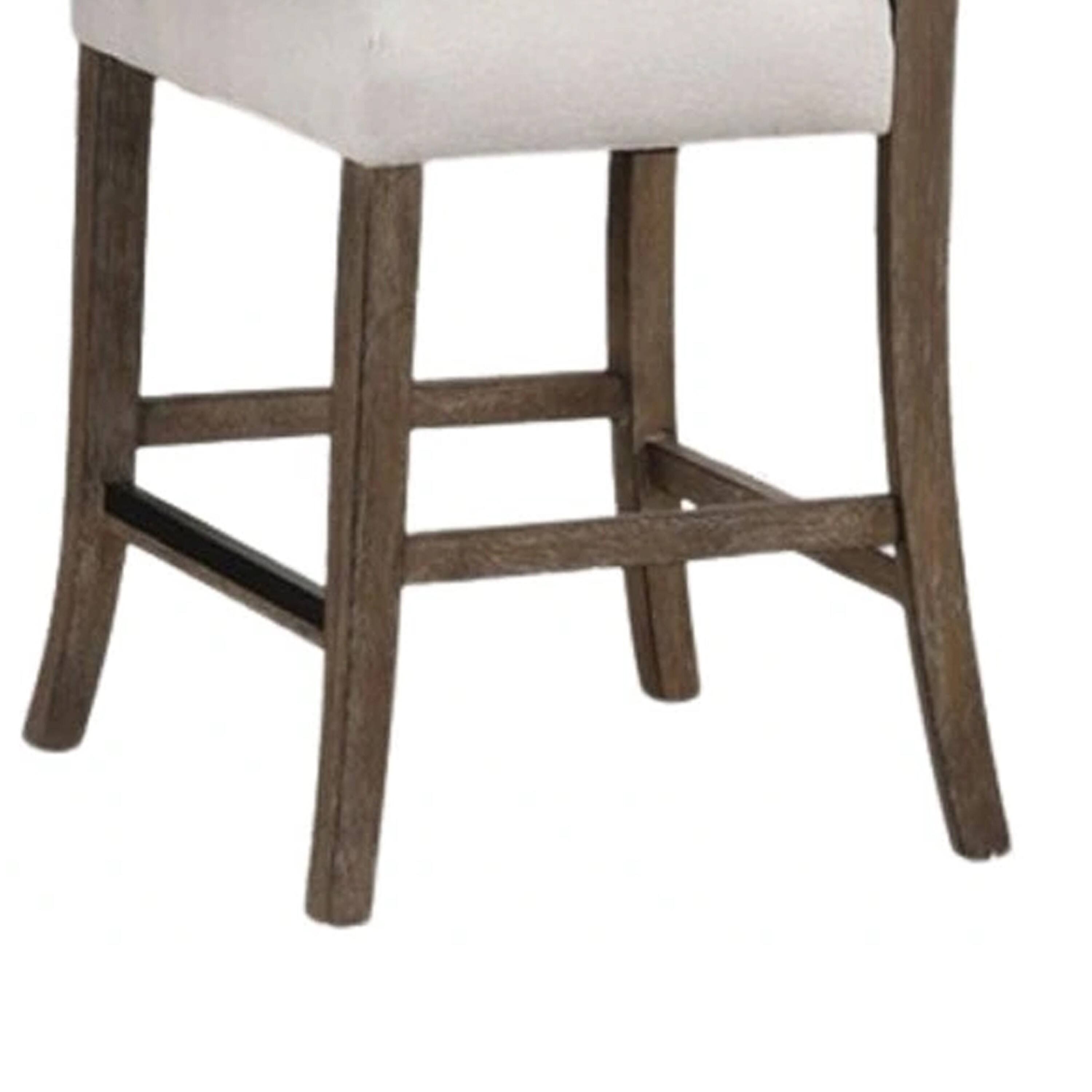 Alt View 3. Manhattan Lane - Asten Side Dining Chair Set of 2, Curved Back - Dark Walnut Brown, Light Gray.