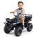 Alt View 9. Costway - Costway 24V Kids Ride on Electric ATV Car Toy with Spring Suspension & LED Lights USB - Black.