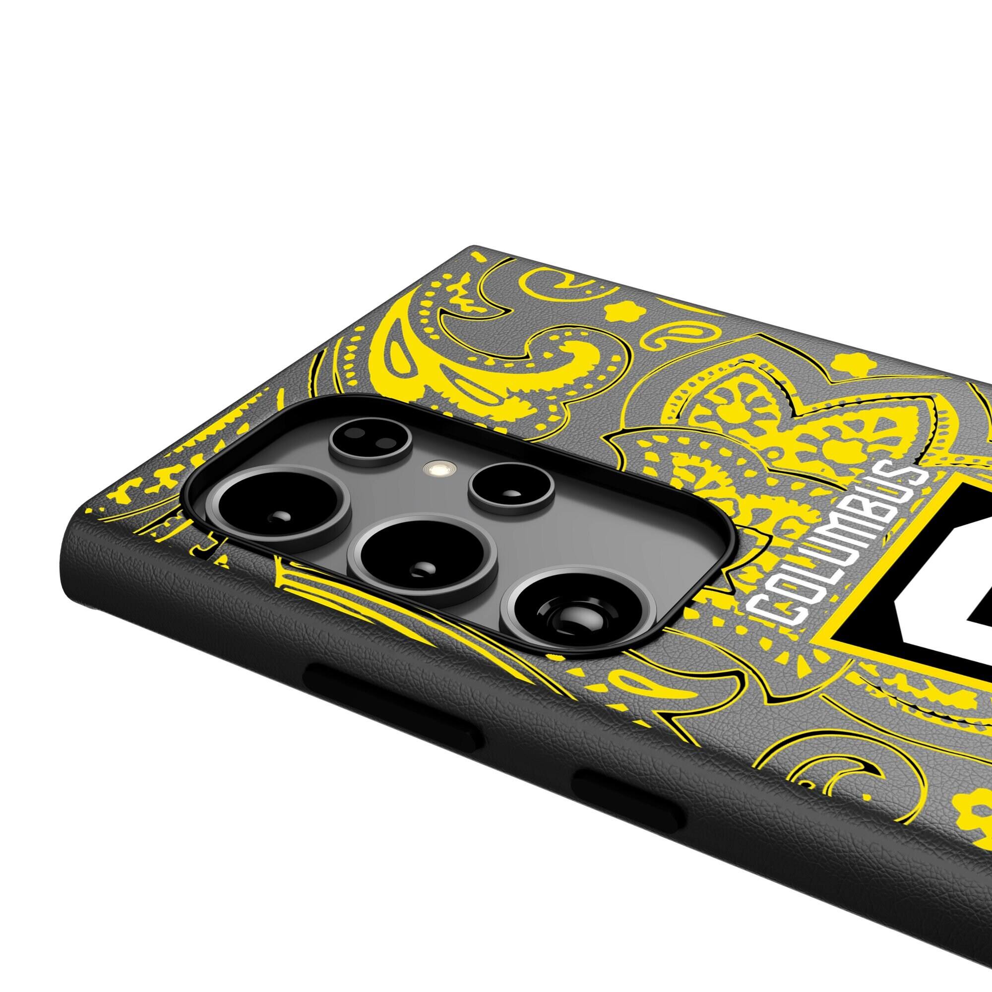 Alt View 3. Keyscaper - Black Columbus Crew Galaxy Magnetic Bump Case - S24 Ultra - Black.