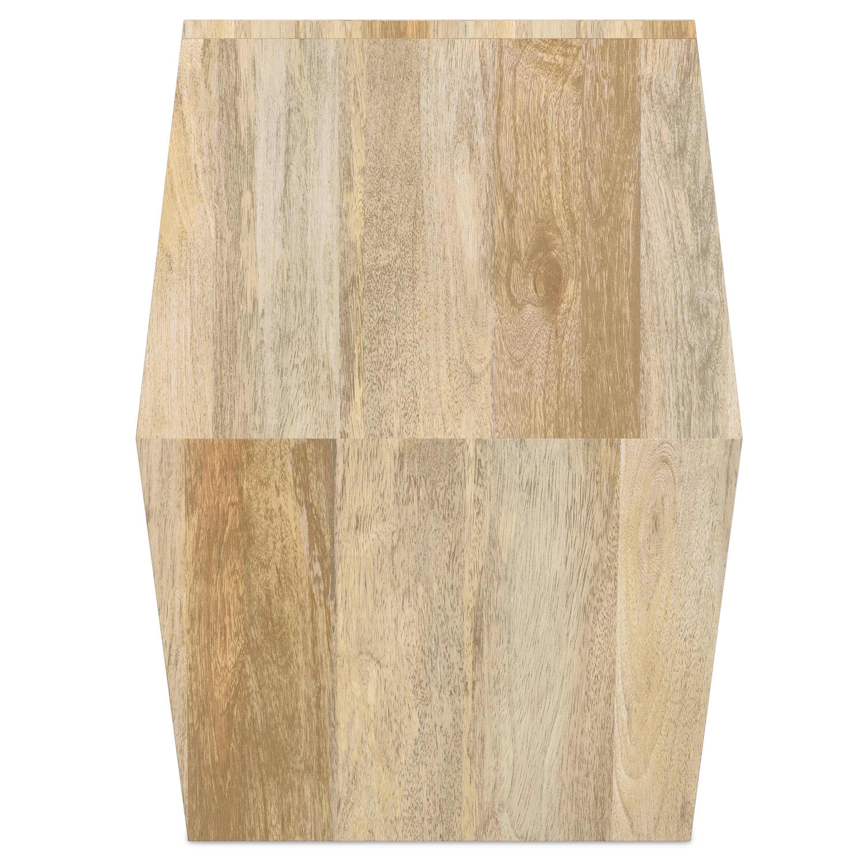 Left. Simpli Home - Terry SOLID MANGO WOOD 16 inch Wide Irregular Contemporary Side Table in Natural, Fully Assembled - Natural.