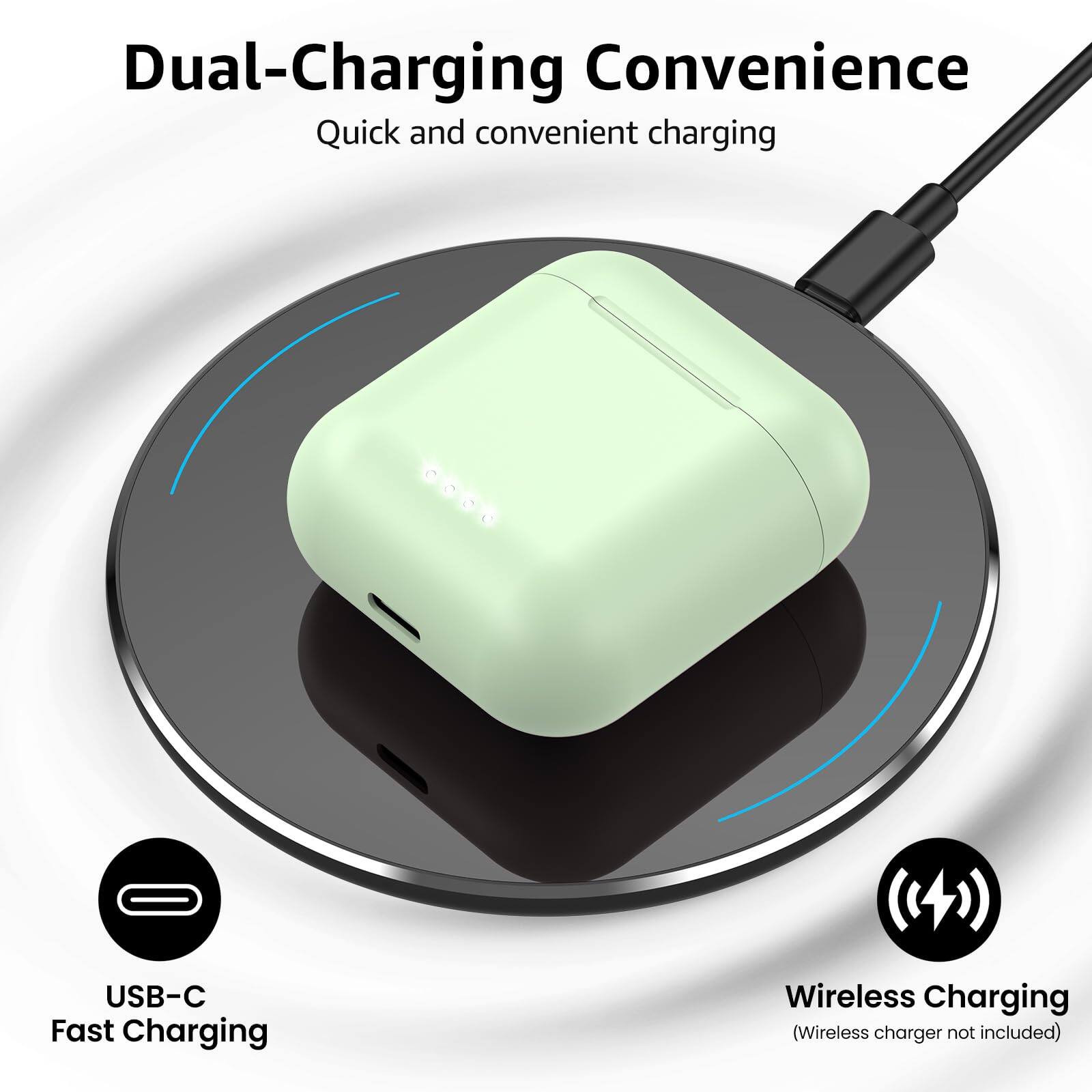 Dual-Charging Convenience  
Quick and convenient charging  
USB-C Fast Charging  
Wireless Charging (Wireless charger not included)