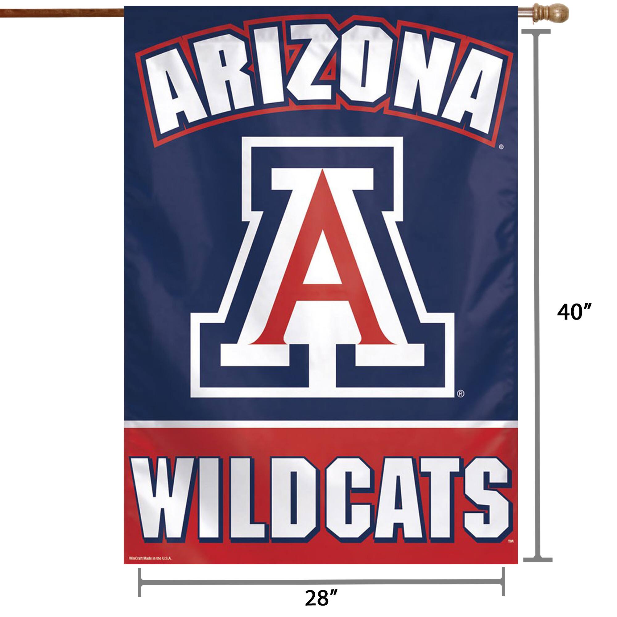 ARIZONA  
A  
WILDCATS  

40"  
28"