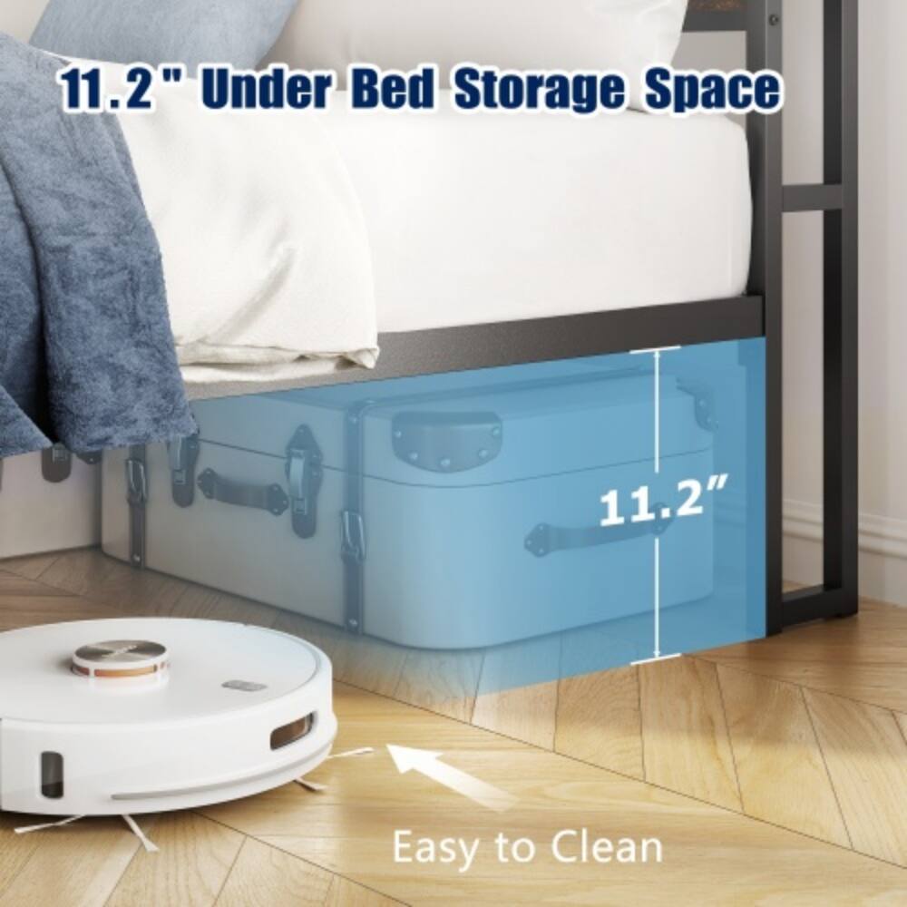 11.2" Under Bed Storage Space  
Easy to Clean