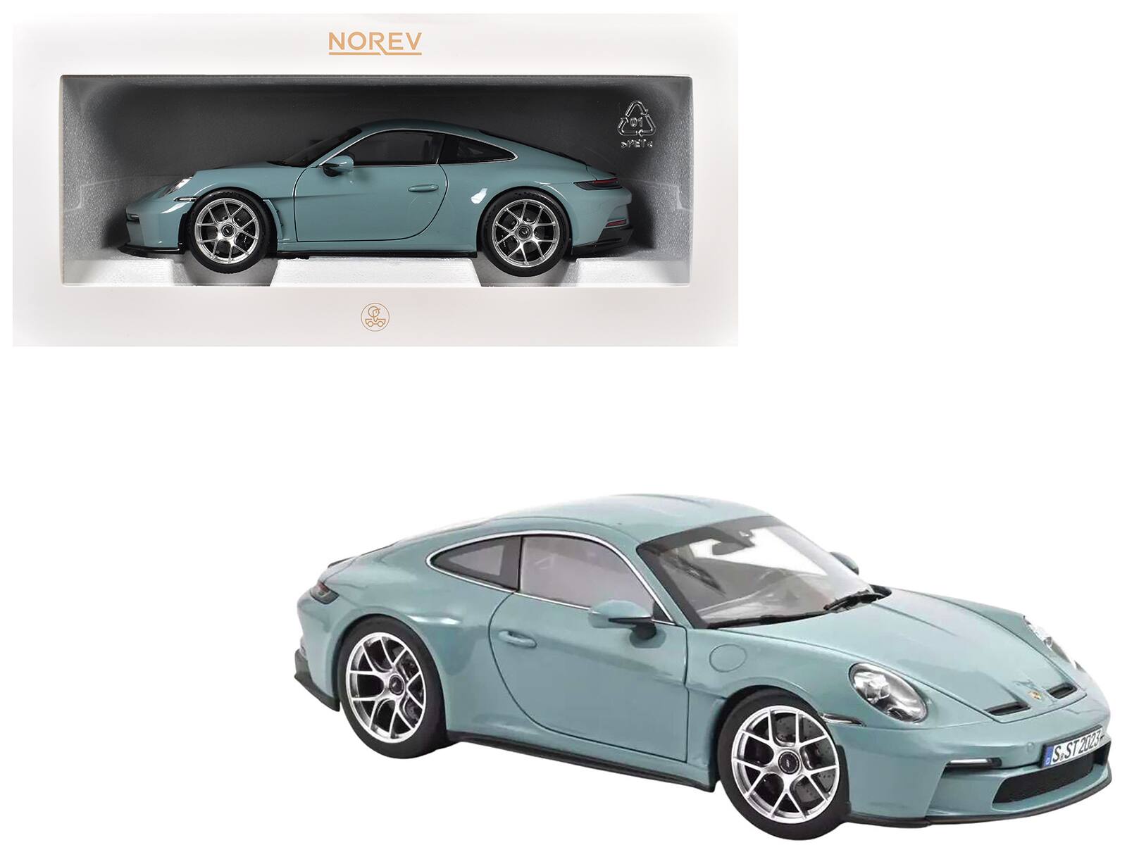 2023 Porsche 911 S/T Meissen Blue 1/18 Diecast Model Car by Norev price history on PriceWatchPro
