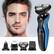 Left. Stock Preferred - 4-in-1 Electric Razor Shaver & Trimmer for Men – Waterproof Cordless Beard Grooming Kit.
