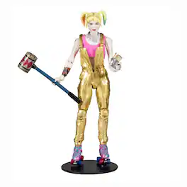 McFarlane Toys - DC Multiverse 7 Inch Action Figure | Birds of Prey Harley Quinn - Gold