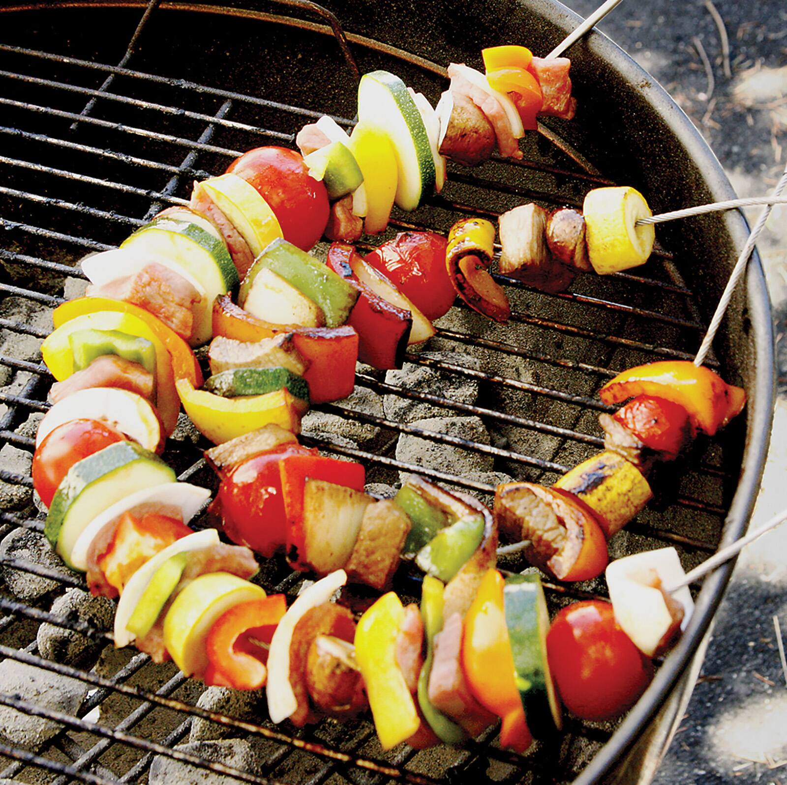 Alt View 6. Norpro - Stainless Steel Flexible BBQ Skewers, Set of 4 - Silver.