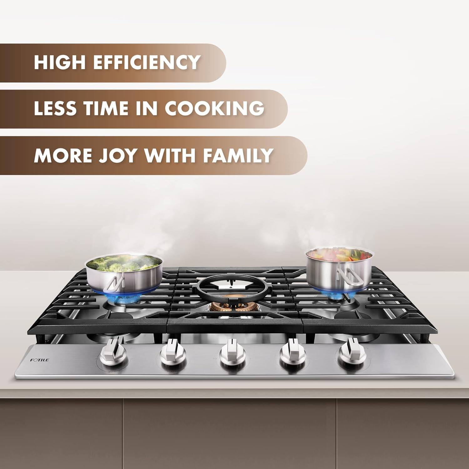 HIGH EFFICIENCY LESS TIME IN COOKING MORE JOY WITH FAMILY