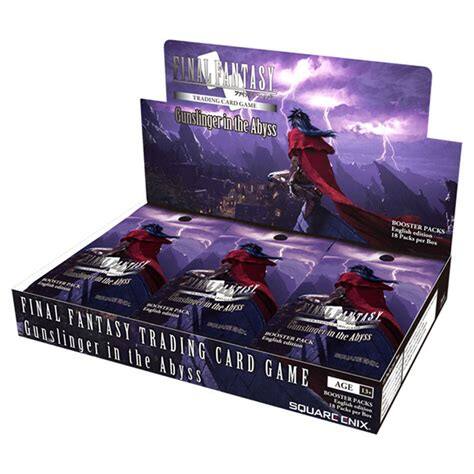 FINAL FANTASY  
TRADING CARD GAME  
Gunslinger in the Abyss  

BOOSTER PACKS  
10 PACKS per BOX  

FINAL FANTASY  
Gunslinger in the Abyss  

TRADING CARD GAME  
AGE 13+  

SQUARE ENIX