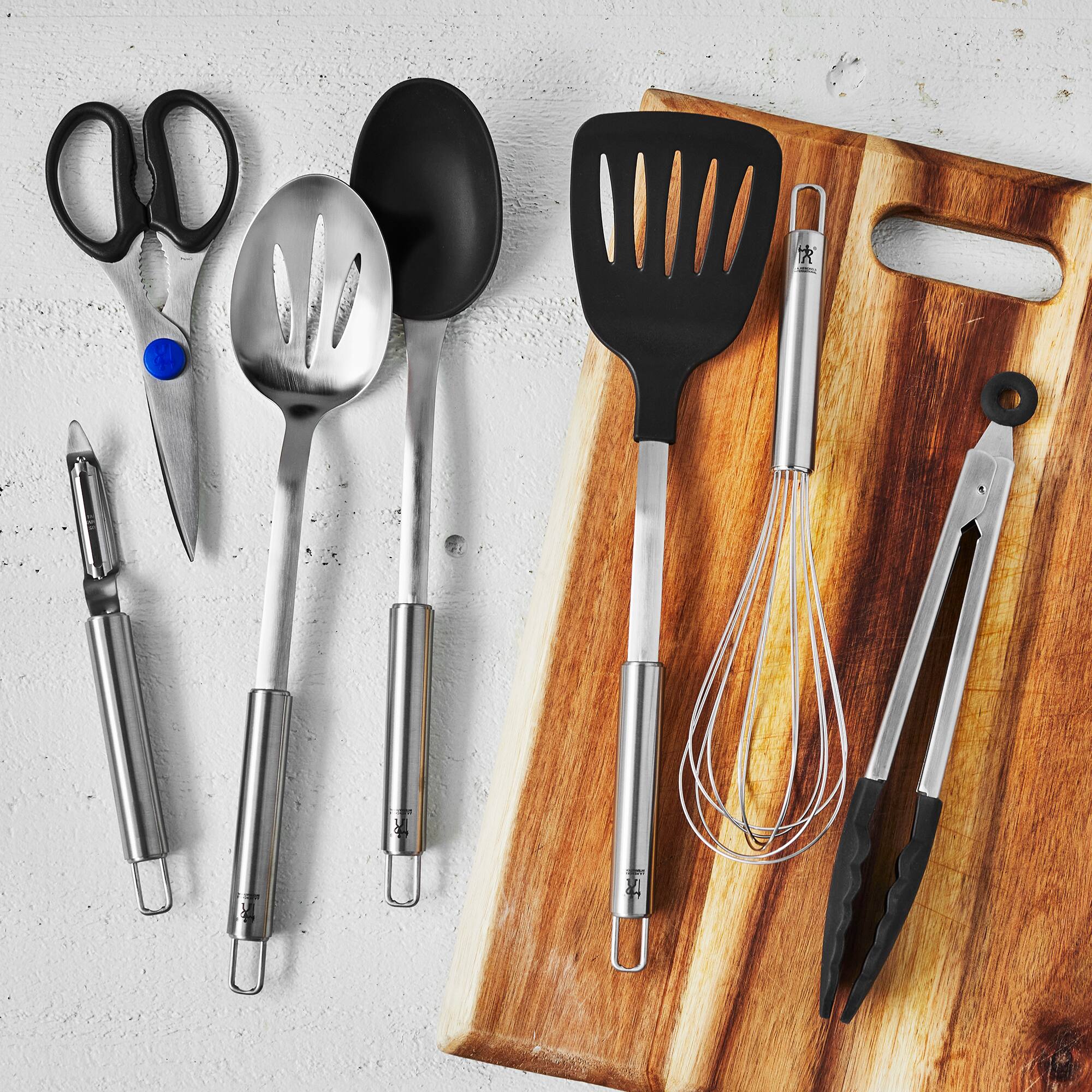 Alt View 2. Henckels - Henckels 9-inch Stainless Steel Silicone Tongs - Stainless Steel.