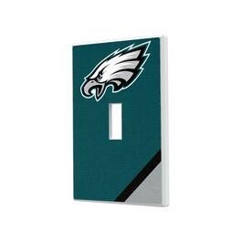 Keyscaper - Philadelphia Eagles Diagonal Stripe Single Toggle Light Switch Plate - Multicolor