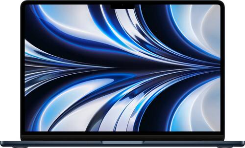 Apple - Geek Squad Certified Refurbished MacBook Air 13-inch Apple M2 chip Built for Apple Intelligence- 16GB Memory - 256GB SSD - Midnight