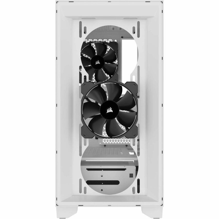 Alt View 3. CORSAIR - Corsair AIRFLOW Computer Case - Mid-tower - White - Tempered Glass - White.