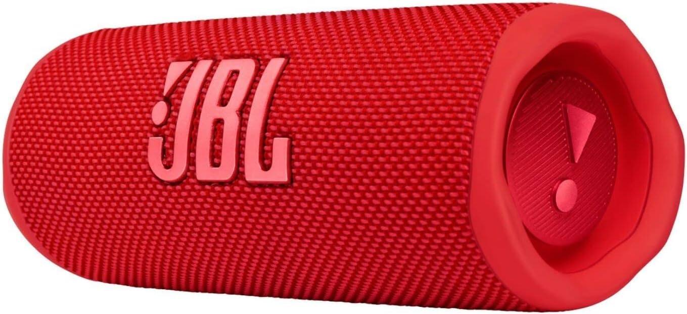 Angle. JBL - JBL Flip 6 - Portable Bluetooth Speaker - Red.