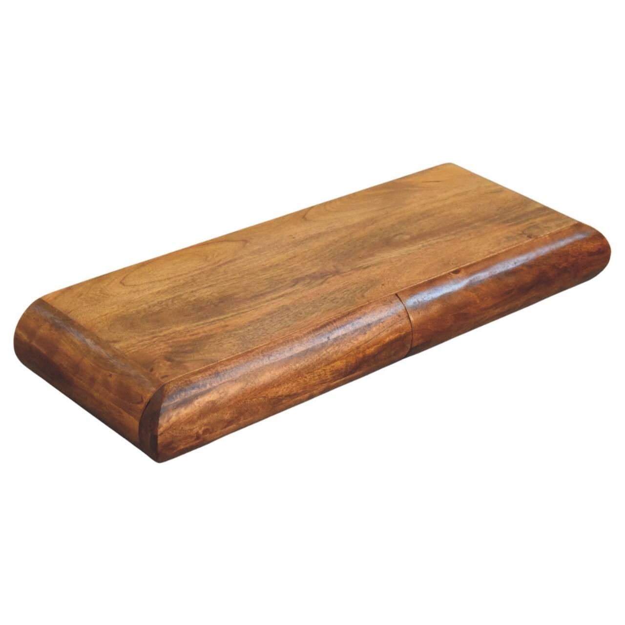 Alt View 5. Artisan Furniture - Artisan Furniture Solid Wood Solis Wall-Mounted Console - Brown.