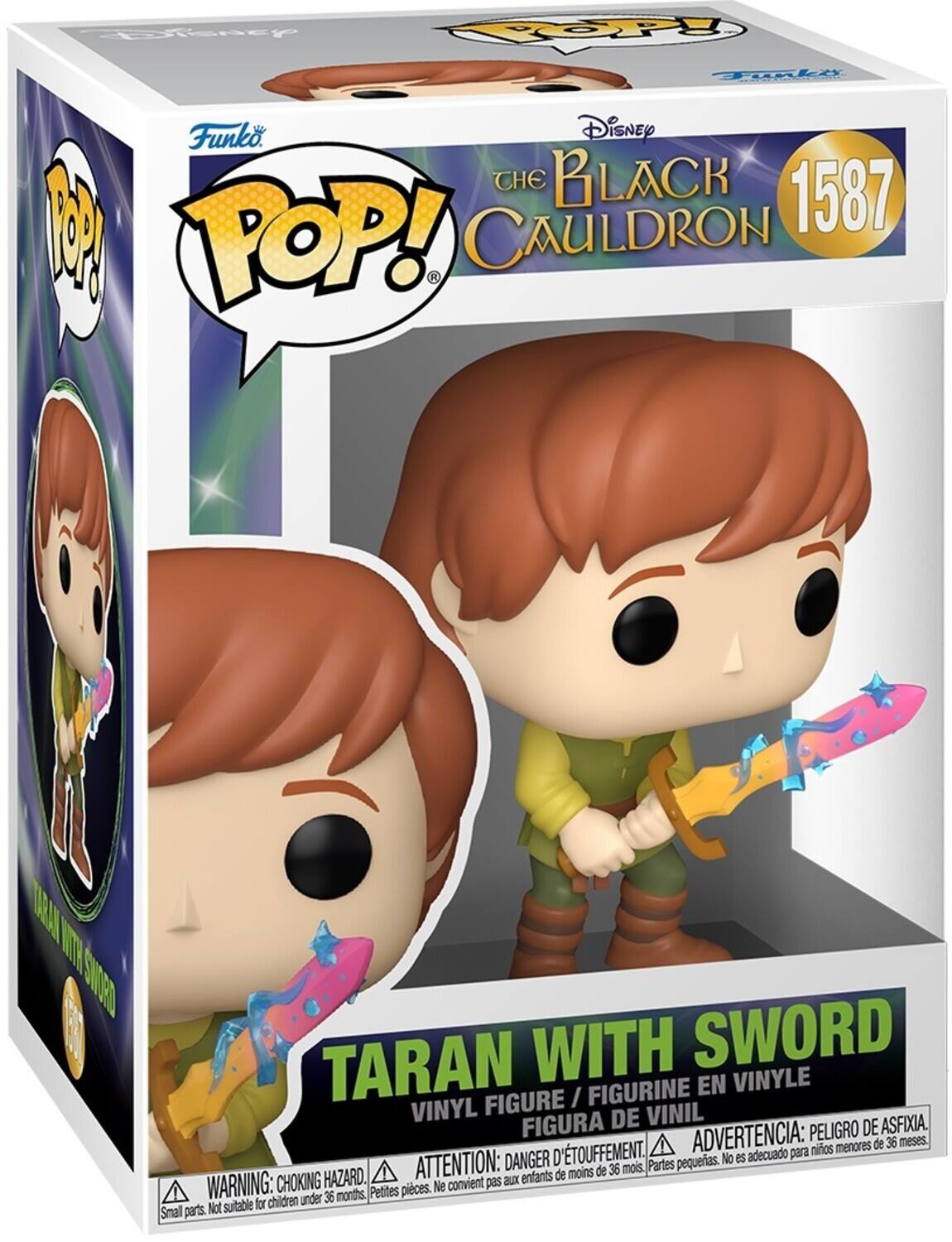 CTenty COPPE Tki Funko Disney THE BLACK 1587 8M POP! CAULDRON TAAAN WTR SWED TARAN WITH SWORD FIGURINE EN VINYLE FIGURE I/ VINYL DE VINIL FIGURA PELIGRO DE ASFIXIA. D'TOUFFEMENT. ADVERTENCIA: para nios menores de 36 meses. DANGER pequeas. No es adecuado HAZARD. ATTENTION: aux enfants de moins de 36 mois. Partes WARNING: CHOKING Petites pices. Ne convient pas for children under 36 months, Smal parts. Not suitable
