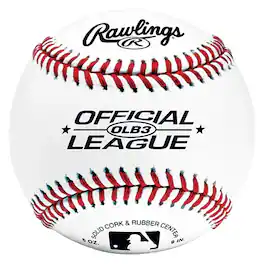 Rawlings - OLB3BT24 Official League Recreational Play Baseball Synthetic Leather - White