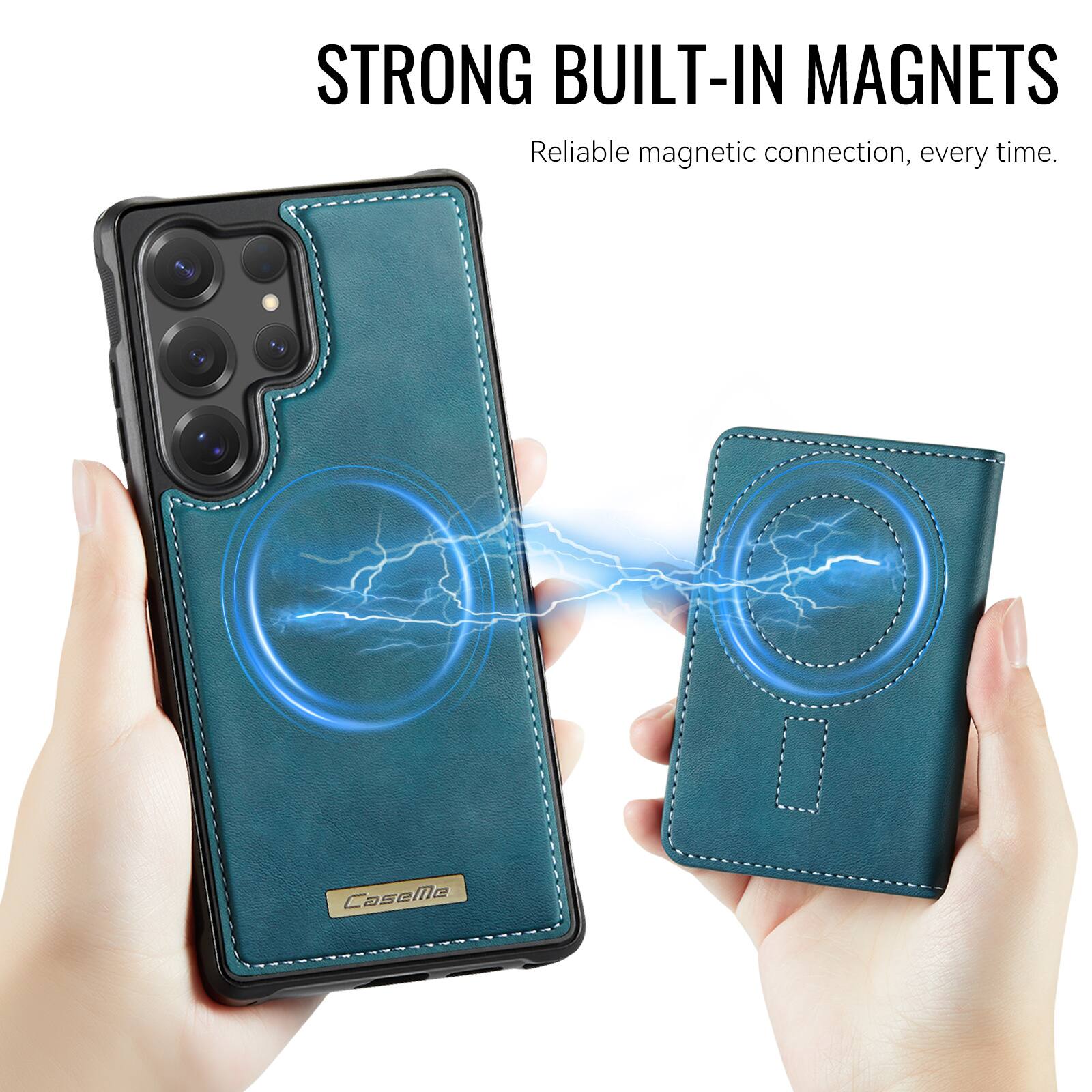 STRONG BUILT-IN MAGNETS  
Reliable magnetic connection, every time.  
Casele