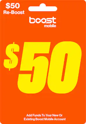 $50 Re-Boost Boost Mobile: Add Funds To Your New Or Existing Boost Mobile Account