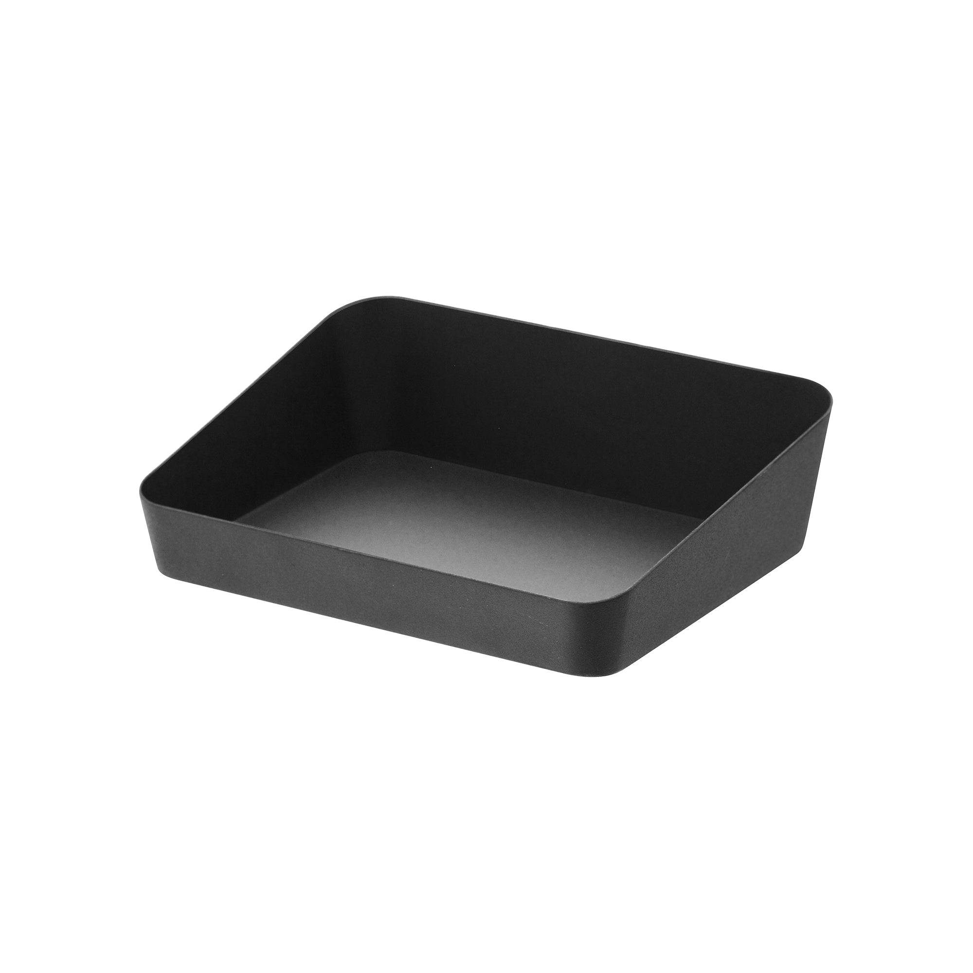 Alt View 7. Yamazaki Home - Vanity Tray - Angled - Small - Steel - White.