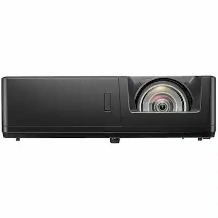 Front. Optoma - Optoma ZU607TST 3D Short Throw DLP Projector - 16:10 - Black - High Dynamic Range (HDR) - Front - 30000 Hour Normal Mode - 1.07 Billion Colors (30-bit).