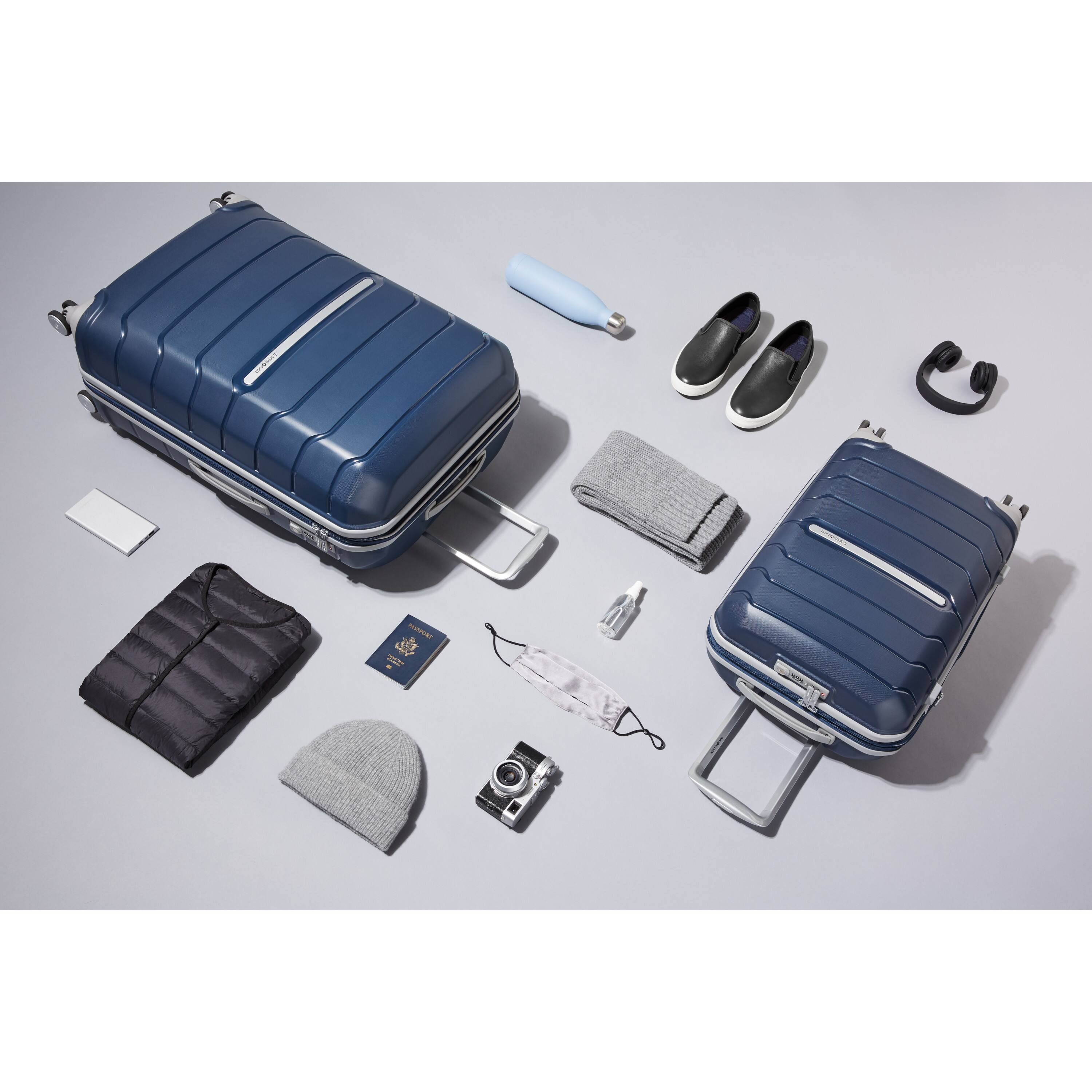 Alt View 5. Samsonite - Expandable Freeform Spinner 21" Suitcase - Navy.